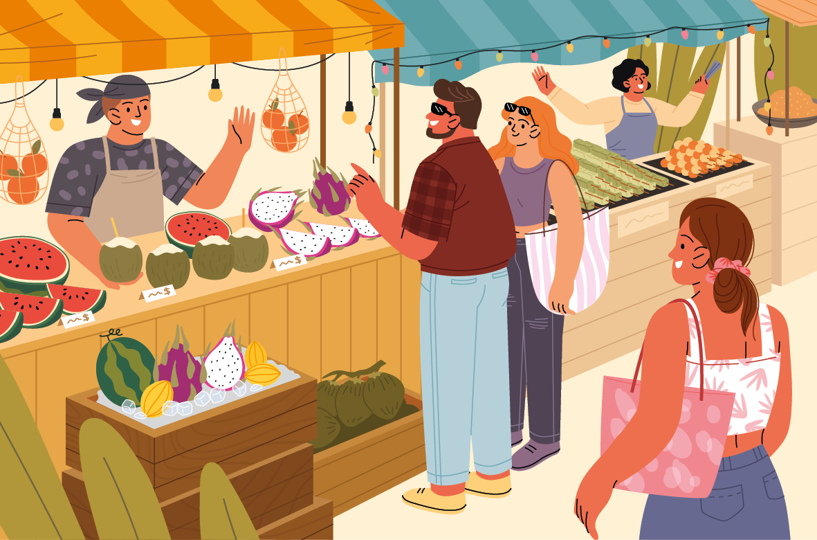 Marché alimentaire