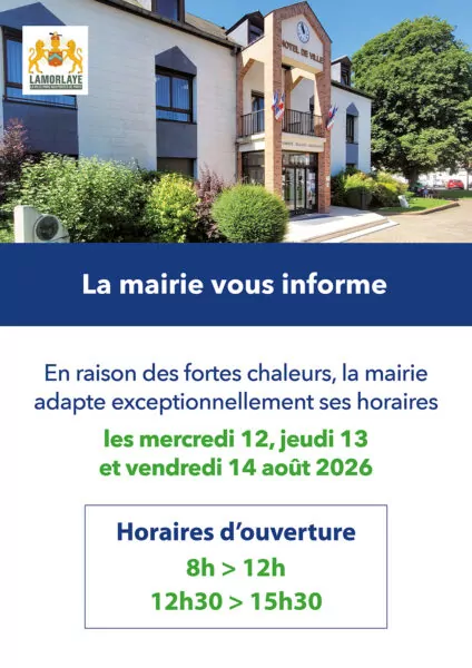 Horaires adaptés chaleur