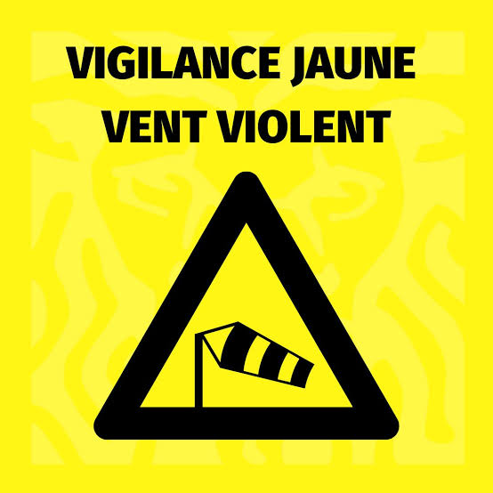 VIGILANCE JAUNE “VENTS”